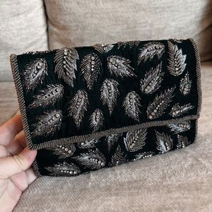 SOLD - Velvet Embellished Purse